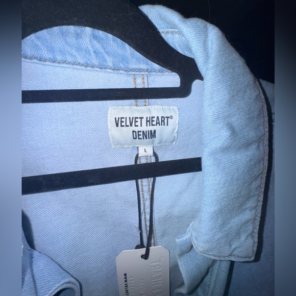 Velvet Heart Sky Blue Denim Jacket - Picture 4 of 5
